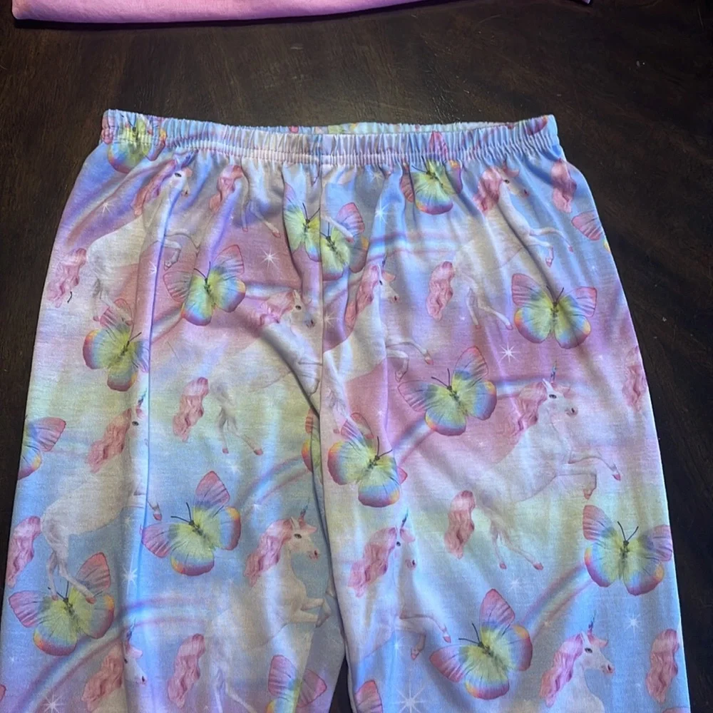 The Childers Place Unicorn Pajama Set Girls Large‎ 10/12